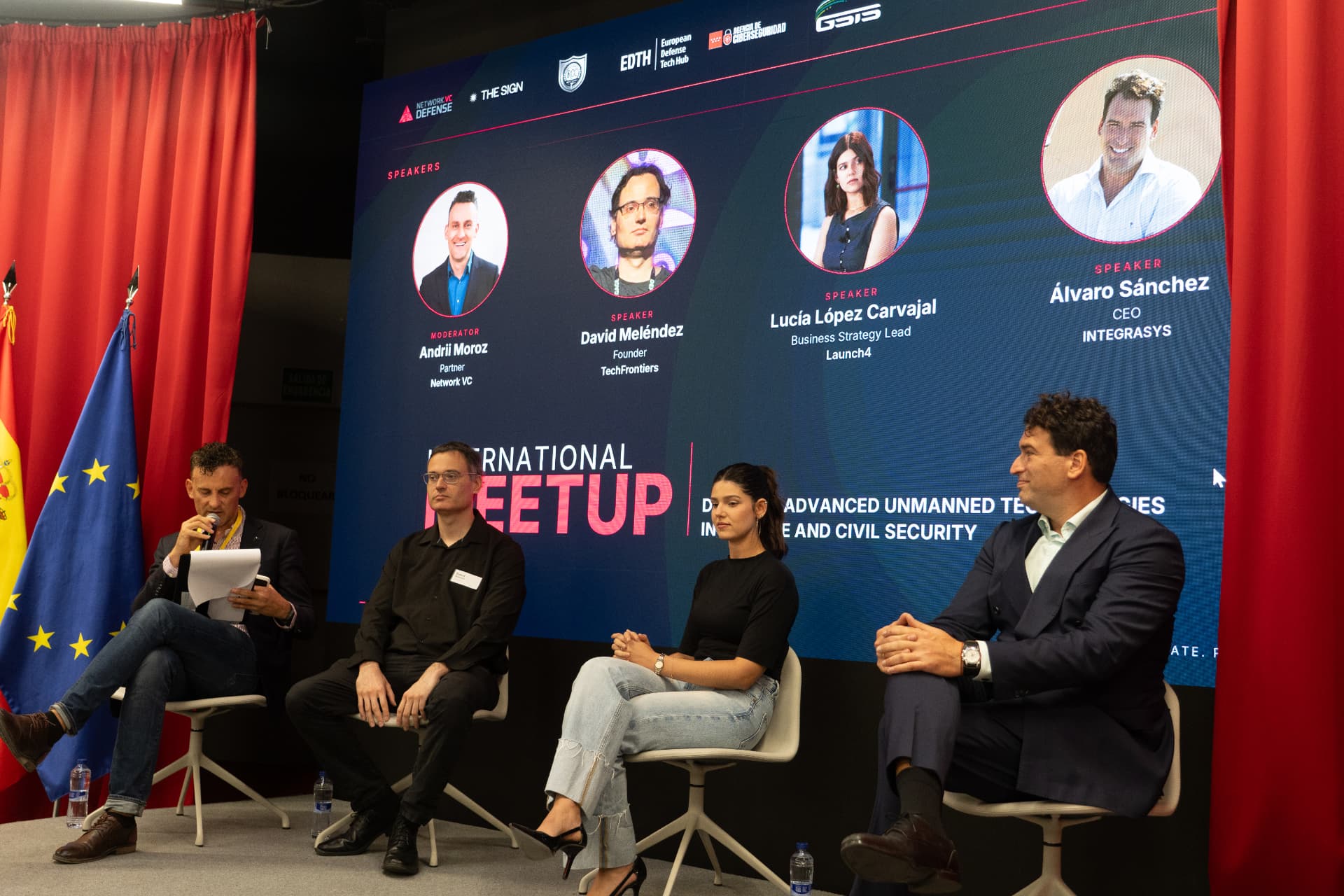 Launch4 on the speaker panel at the International Meetup on Advanced Unmanned Technologies
